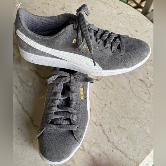 Puma SoftFoam Suede Classic Gray Sneakers - Women’s Size Size 8 - Picture 1 of 8